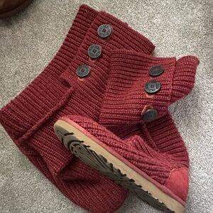 Ugg knitted 3 button boots *authentic*